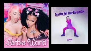 Nicki Minaj X Ava Max Barbie World X Not Your Barbie Girl Mashup (2023 Ver.) (4K) (HD)