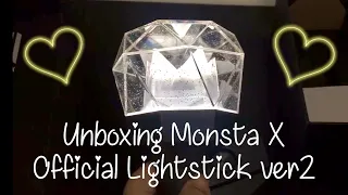 Unboxing MONSTA X 몬스타엑스 Official Lightstick Ver.2 [w/Bluetooth connection+app]