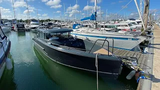 2020 XO Boats 270 Cabin OB Sold through Moore Yachts - Full walk through video