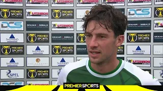 Hibernian's Joe Newell reacts to Premier Sports Cup win over Bonnyrigg Rose