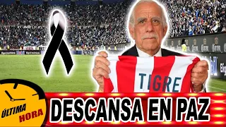 😭🖤¡SUCEDIÓ HACE UNAS HORAS‼️  🙏 EL FUTBOL MEXICANO se cubrió de LUTO😭 Guillermo ‘Tigre’ Sepúlveda 🌹