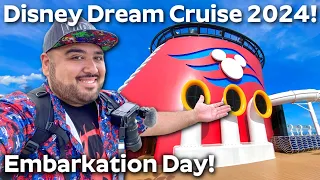 Disney Cruise Line 2024 Embarkation Day! MARVEL Day At Sea Cruise 2024! Disney Dream Cruise Vlog 1