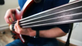 Guitar strings on FRETLESS bass sound weirdly beautiful