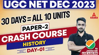 UGC NET History Crash Course Day 1 | NET History By Jawed Sir