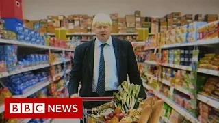 Boris Johnson goes undercover in a supermarket (1998) - BBC News