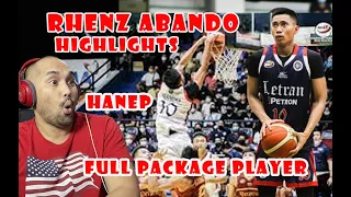 RHENZ ABANDO HIGHLIGHTS - LETRAN NCAA