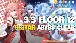 NEW SPIRAL ABYSS! C0 Yae Aggravate and C0 Ganyu Reverse Melt - Genshin Impact Abyss 3.3 - Floor 12