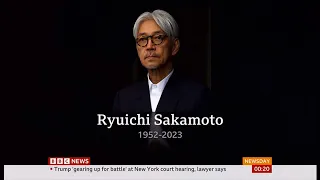 Ryuichi Sakamoto passes away (1952 -2023) (Japan) - BBC News - 3rd April 2023