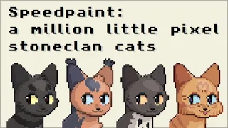 Speedpaint: A Million Stoneclan Pixel Headshots