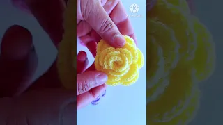 comment faire une fleur de rose 💐 au crochet facile pour débutants/crochet rose