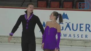 Monika Szubert - Mateusz Kokosinki. Oberstdorf 2019. Interrmediate Pairs Artistic 2d place