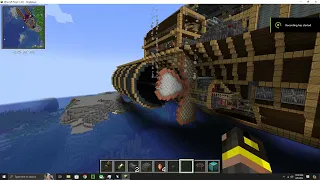 Unnamed Carrier Airship - Minecraft Create Clockwork - Diesel powered update