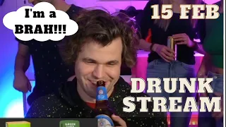 DRUNK Magnus Carlsen Funny moments