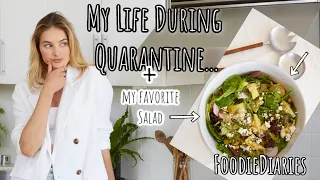 Foodie Vlogs + A Day In My Life // My Favorite Salad Recipe During Quarantine #FoodieVlogs