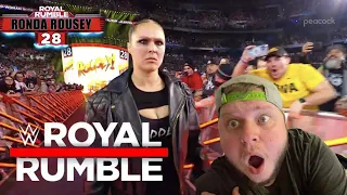 Ronda Rousey Returns | WWE WOMENS ROYAL RUMBLE 2022 | AND WINS | Reaction