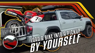 How to Load a Motorcycle into the Back of a Truck BY YOURSELF