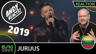 LITHUANIA EUROVISION 2019 REACTION: Jurijus - 'Run With The Lions' | ANDY REACTS!