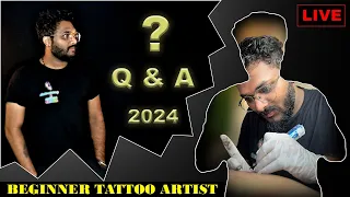 Live Q & A For Beginner Tattoo Artist. #live #stream #qna #beginners