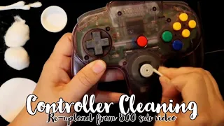 ASMR Controller Cleaning • Button Pressing • Gripping • Tingly