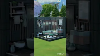 Modern Bathroom 🛀 | The Sims 4 | December build challenge ❄️ | #shorts #short