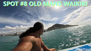Spot #8: First Time Surfing Tongs Or Old Man's? | Waikiki, Hawaii