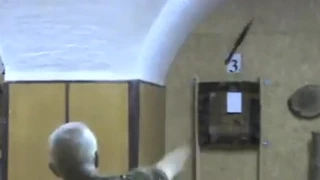 Метание ножей без оборота с 7 метров no spin knife throwing