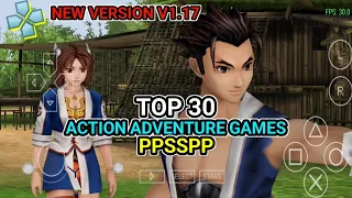 TOP 30 BEST Action Adventure Games For PPSSPP Android To Play In 2024