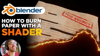 Burn Paper with a Single Shader | Blender Tutorial