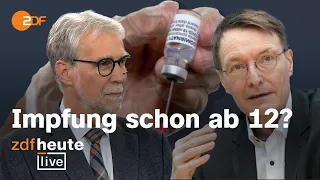 Corona-Impfung für alle Jugendlichen: Was spricht dafür und was dagegen? | ZDFheute live