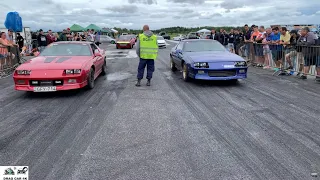 Chevrolet Camaro Iroc-Z 5.0 vs Chevrolet Camaro Iroc-Z drag race 1/4 mile 🚦🚗 - 4K