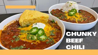 How to Make the Best Chunky Beef Chili #onestopchop