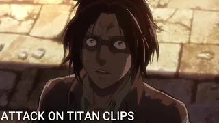 Hange Discovers Titan in The Wall