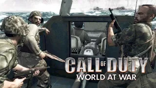 КРАСИВАЯ ВЫСАДКА Call of Duty 5 World at War - Прохождение 2 миссии Слабое сопротивление