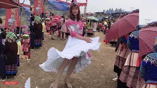 Điệu nhảy làm tan chảy bao trái tim của các em Gái Xinh tại lễ hội Gầu Tào