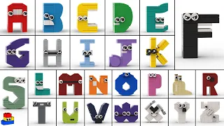 How to make *UPPERCASE* Alphabet Lore out of LEGO (every letter! A-Z!)