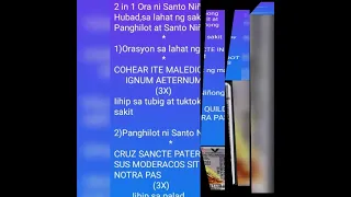 2 in 1 na Ora ni Santo Niñong hubad sa lahat ng sakit at Panghilot ni Santo Niñong hubad