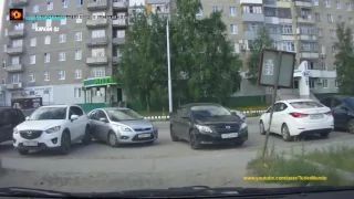 Авто приколы на дороге  Пьяные тп за рулём  Быдло драки