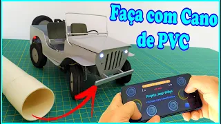 COMO FAZER CARRINHO DE CONTROLE REMOTO BARATO E FÁCIL - JEEP WILLIS RC COM ARDUINO