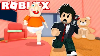 LOKIS FUGINDO DO BEBÊ GIGANTE MALUCO | Roblox - Escape Baby Berry Daycare