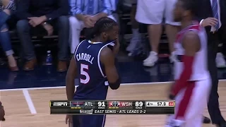 Jeff Teague Assist to DeMarre Carroll | Hawks vs Wizards | Game 6 | May 15, 2015 | NBA Playoffs