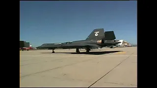 Awesome Lockheed SR 71 Blackbird - Last Ever Flight Edwards AFB open house 1999