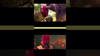 Thanos vs Ultron | animated vs real life | ultimate fight song | THANOS vs VISION #shorts