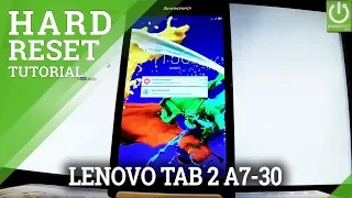 How to Hard Reset LENOVO Tab 2 A7-30  - Unlock Tablet / Format