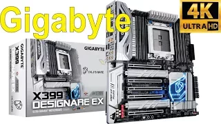 Unboxing of the Gigabyte Designare EX X399 motherboard - detailed