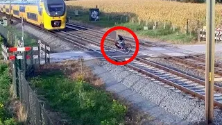 Top 10 Train Close Calls ( ALMOST HIT BY TRAINS ) Compilation | TechWeird