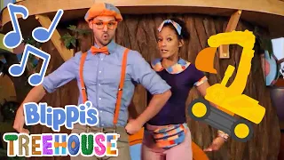 The Excavator Song | BLIPPI'S TREEHOUSE | Amazon Kids+ Original | Educational Songs For Kids