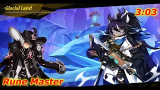 Elsword NA - Rune Master -  15 - 1 Glacial Land Solo in 3:03 mins
