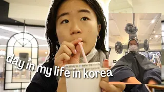 A DAY IN MY LIFE IN KOREA!! | getting my hair done, shopping haul, etc