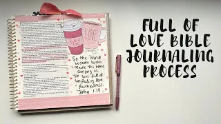 Full of Love Bible Journaling Process | Creative Faith & Co.