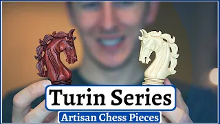 Turin Series Artisan Chess Pieces - House of Staunton - Boxwood/Blood Rosewood - Review Chess Set